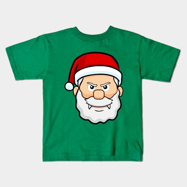 christmas vampire santa claus Kids T-Shirt by gossiprag